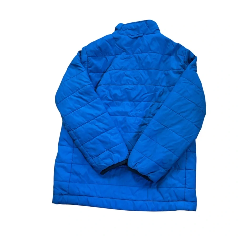 Lands End Water Resistant Lightweight Puffer Jacket Blue Sz M 5/6